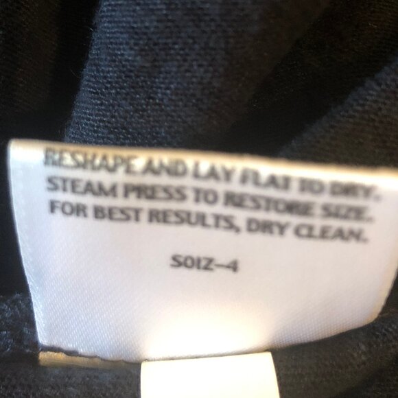 Eileen Fisher navy blue 100% linen circle skirt sz S - Picture 5 of 6